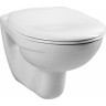 Комплект подвесной унитаз VITRA NORMUS, система инсталляции VITRA V12, кнопка LOOP O глянцевый хром, сиденье стандарт 9773B003-7202
