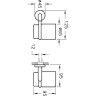 Подстаканник для зубных щеток VITRA MINIMAX, глянцевый хром A44780